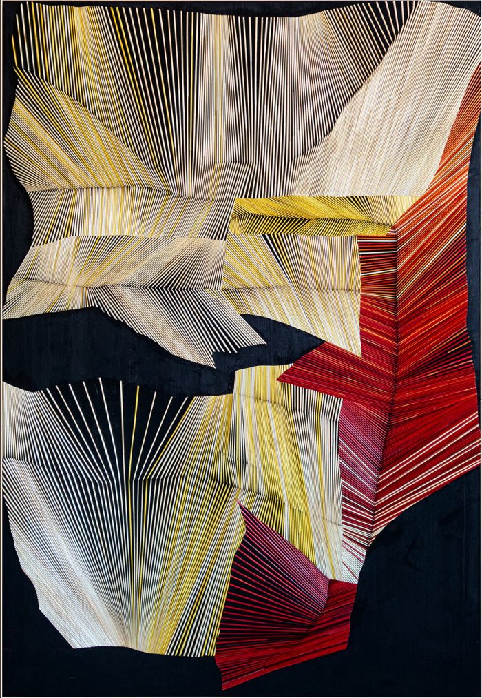 Figure in the terrain Gewand, 210x144 cm, 2006