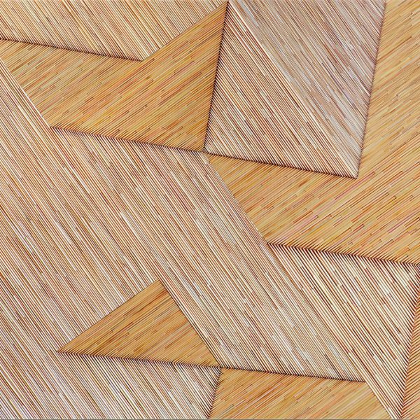 Olaf Holzapfel: Spiralen (Schaum), 84 x 101 cm, 2014